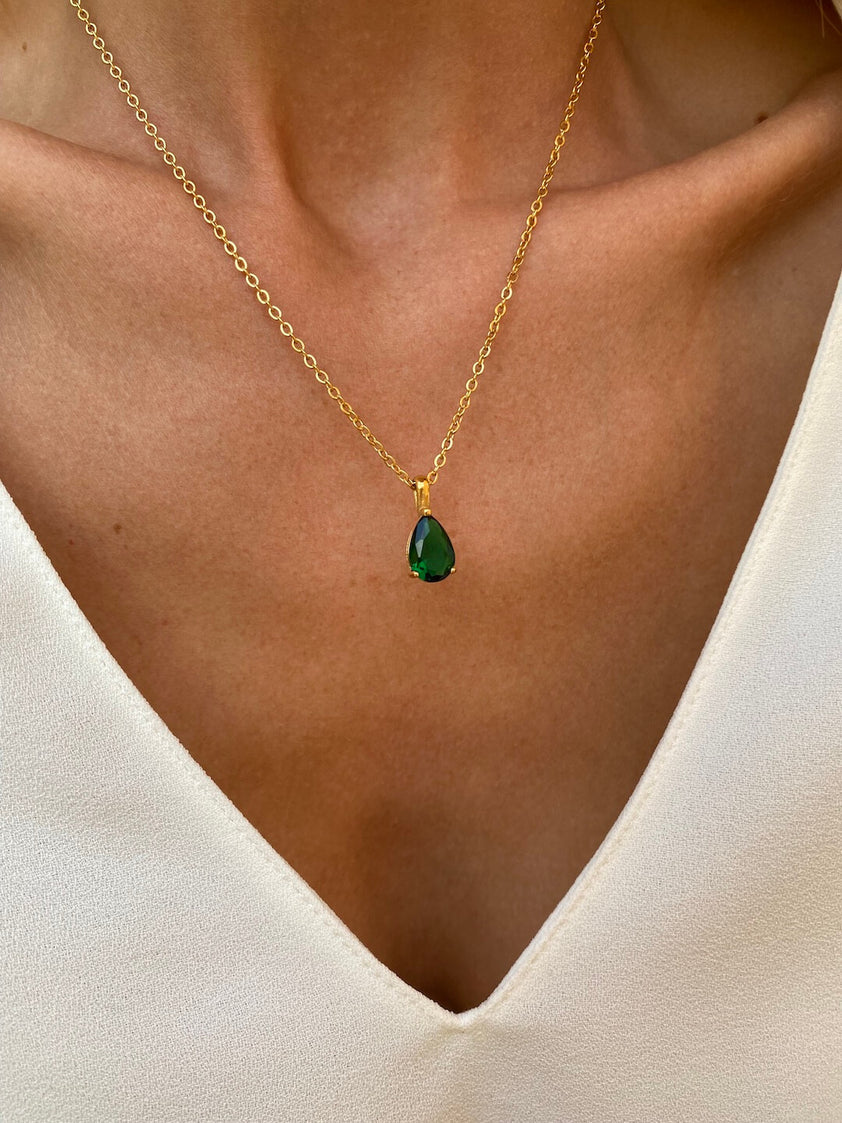 Zina – Gold Birthstone Necklaces