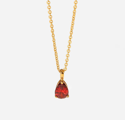 Zina – Gold Birthstone Necklaces