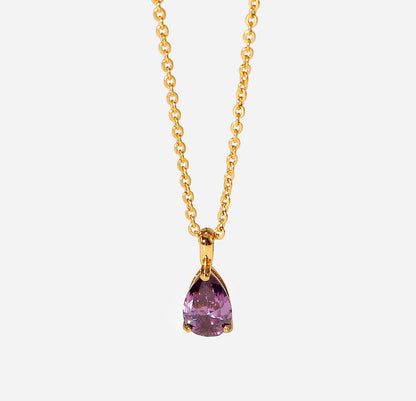Zina – Gold Birthstone Necklaces