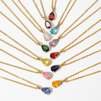 Zina – Gold Birthstone Necklaces