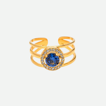 Reem – Aquamarine Gold Ring