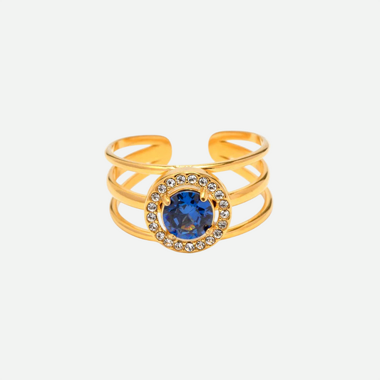 Reem – Aquamarine Gold Ring