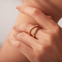 Grace – Gold Ring with Diamond Zircon