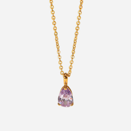 Zina – Gold Birthstone Necklaces