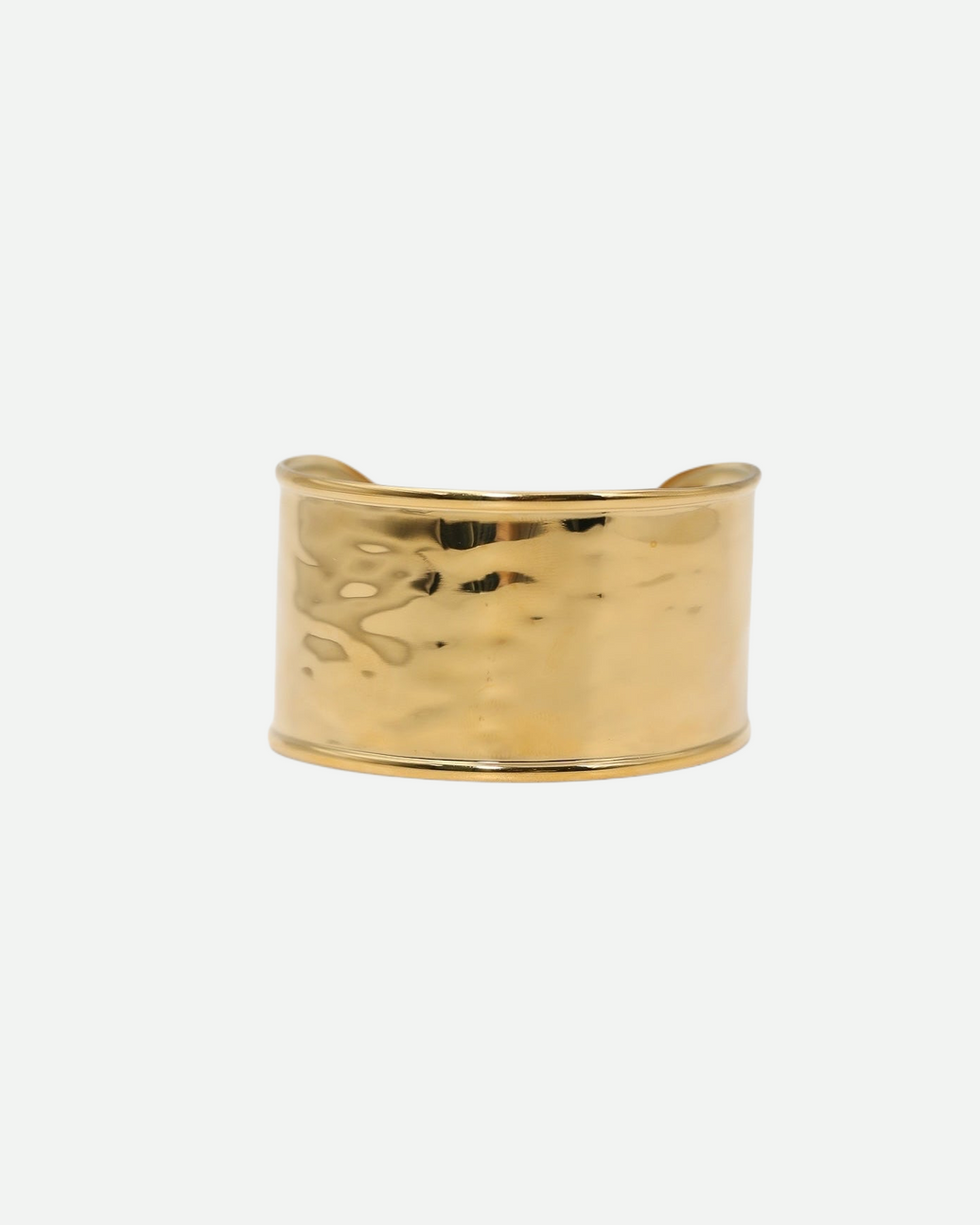 Katherine Bangle - Gold Hammered Cuff Bangle