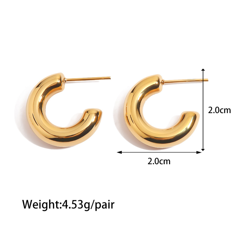 Kimberly – Gold and Silver Classic Hoops