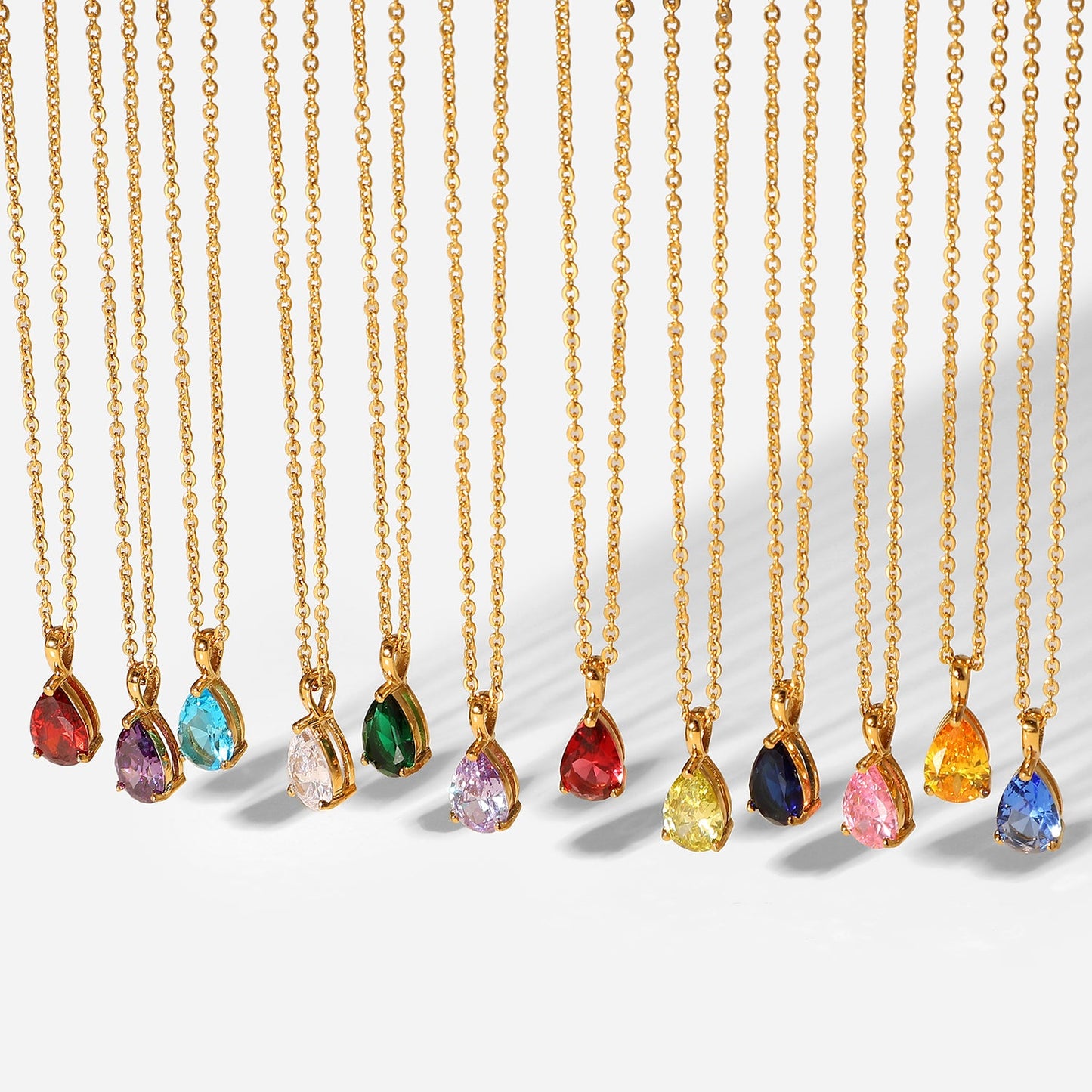 Zina – Gold Birthstone Necklaces