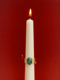 Merissa – Gold Ring with Natural Turquoise