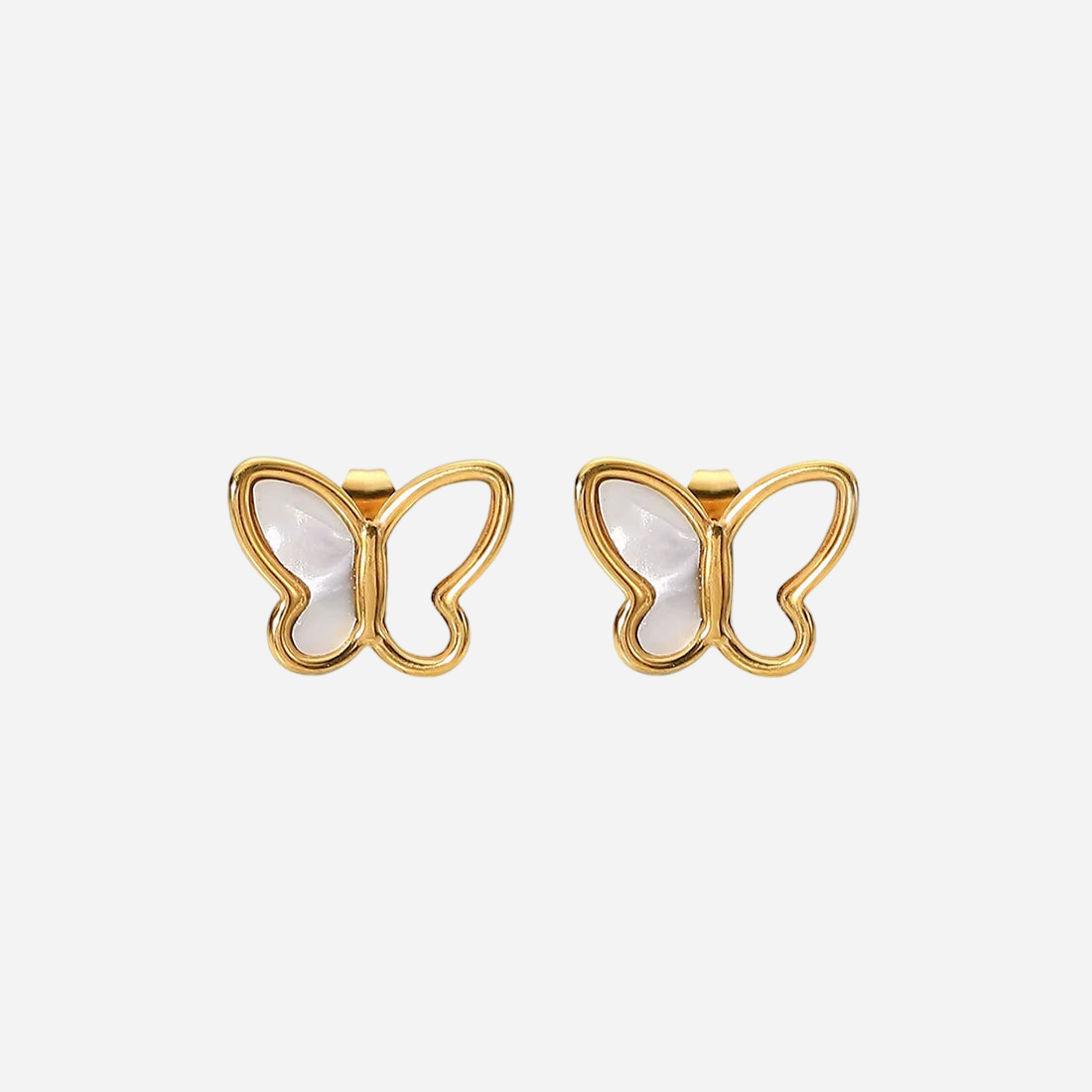 Vanessa Set – Butterfly Pendant Necklace & Stud Earrings