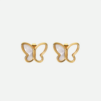 Vanessa Set – Butterfly Pendant Necklace & Stud Earrings