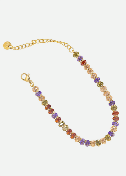 Karma – Gold Bracelet with Multi-Color Stones