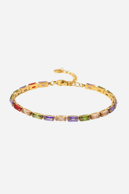 Karma – Gold Bracelet with Multi-Color Stones