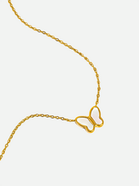 Vanessa Set – Butterfly Pendant Necklace & Stud Earrings