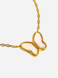 Vanessa Set – Butterfly Pendant Necklace & Stud Earrings