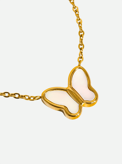 Vanessa Set – Butterfly Pendant Necklace & Stud Earrings