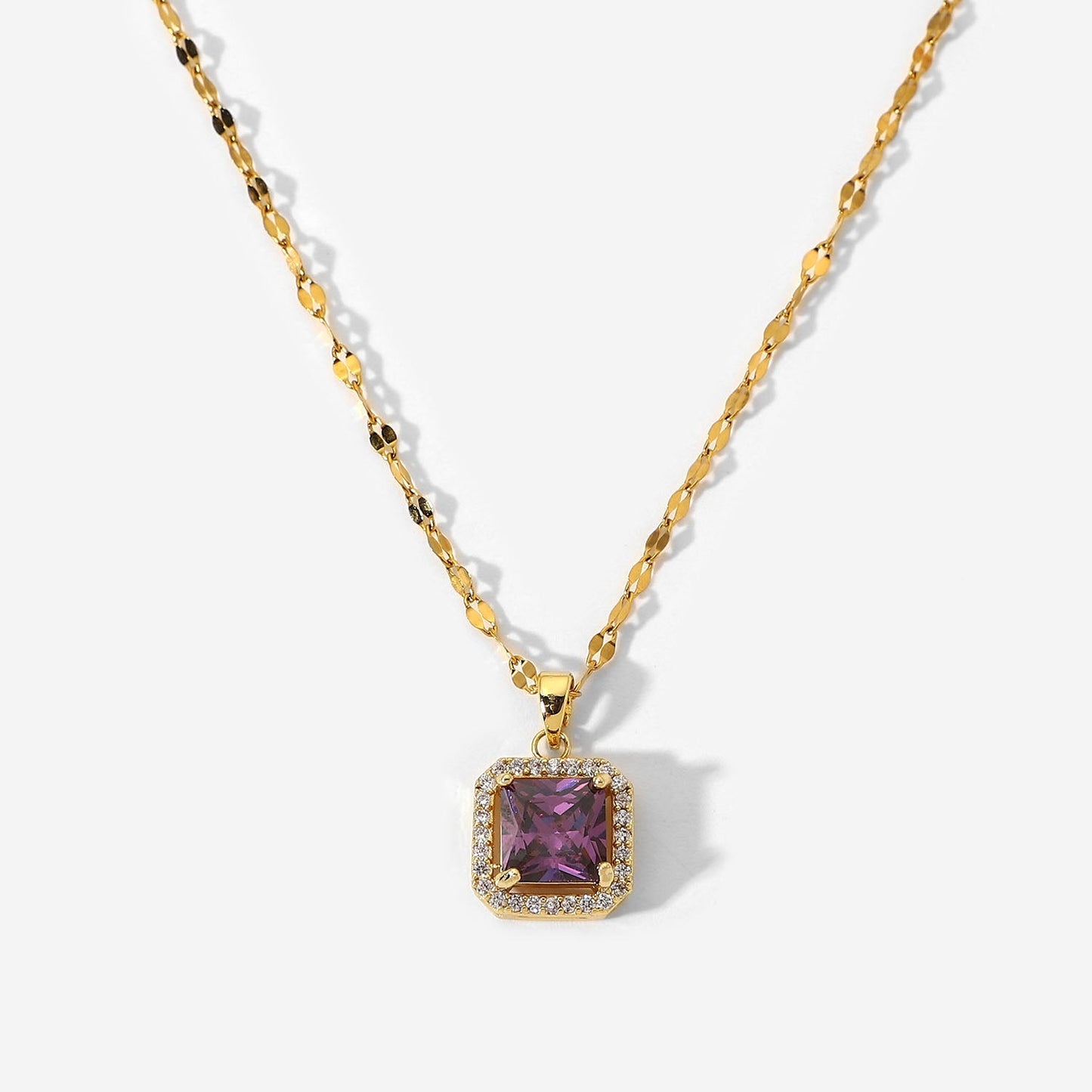 Samara – Gold Necklace with Amethyst
