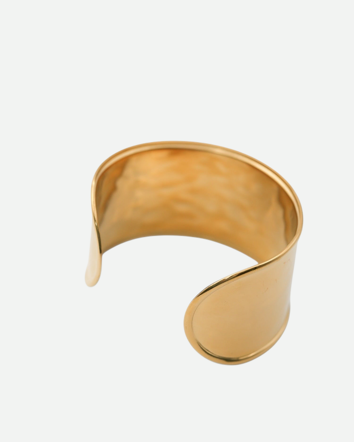 Katherine Bangle - Gold Hammered Cuff Bangle