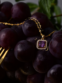 Samara – Gold Necklace with Amethyst