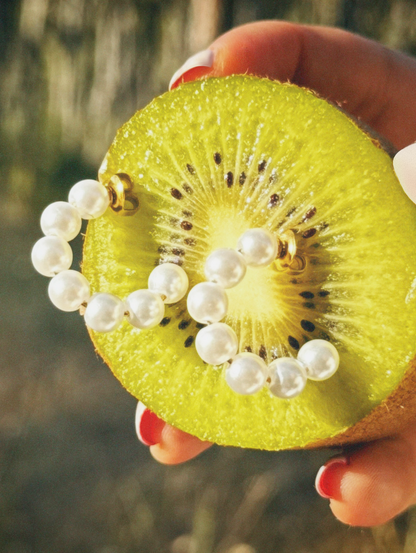 Waterproof 18K gold-plated stainless steel pearl hoop earrings with simulated white pearls, women’s jewelry Lebanon
