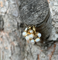 Monica – Gold Hoop Earrings with Removable Freshwater Pearls
